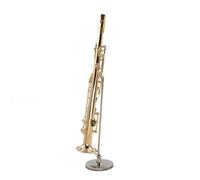 Miniature Copper Soprano Saxophone Mini Musical Instrument Model Accessories Decoration Gold(16cm)