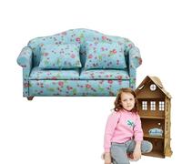Miniature Couch for , Couch, Small Sofa, Modern Furniture in Scale 1:12, Miniature Sofa with Cushion for the Living Room of the