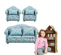 Miniature Couch for , Couch, Tiny Sofa Chair, Modern Furniture in Scale 1:12, Miniature Sofa with Cushion for the Living Room of the