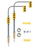 Miniature Crossing Walk Signals for Train Layouts | for 3v DC operation, 20mA current, includes resistors, safe low voltage, prevents overheating issues