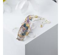 Miniature Crystal Fish Blind Box, Pretty Koi Fish Natural Crystal Little Accessories, Figurines for Home Office Desktop Decor Blessed Carp Bring Luck Wealth (10)