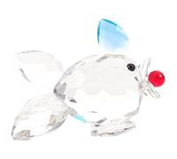 Miniature Crystal Fish Figurines for Tabletop and Curio Cabinet Display