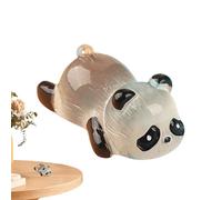Miniature Cute Animal Landscape Decoration, Small Pandas Glitter Resin Animal Figurines, Glow in the Dark Animal Figurines - Resin Panda Figurines, for Ja Landscape Flower Pots