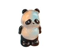 Miniature Cute Animals Landscape Decoration, Small Glitter Resin Pandas | Portable Miniature Pandas Glow in the Dark | Exquisite Hand-Painted Panda Figurines for a