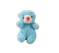 Miniature Cute Plush Bear Keychain, Soft Stuffed Animal Doll Bag Charm, Small Hanging Toy Gift for Kids & Adults (13cm)(Blue)