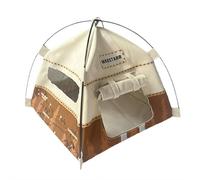 Miniature Cute Tent, Camping Small Tent Model, Easy to Carry and Display, Help Children Understand the Purpose and Structure of a Camping Tents (Brown)