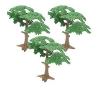 Miniature Cypress Tree, 3pcs Miniature Trees for Crafts Landscape Artificial Cypress Model Realistic Scenery for Decor Greenery for Diorama DIY Craft Scenery Landscape Natural Green