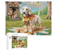 Miniature Dachshund Jigsaw Puzzles Puzzle for Adults Kids. 500 Piece Cute Pet Great Gifts Challenge Toy Educational Game Home Decoration for Educational Games Gifts 500 PCS