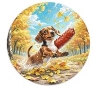 Miniature Dachshund Puzzle 1000Pc Jigsaw Good Friend Partner Pet Rotundity Jigsaws Adults Kids Puzzles Games Inspirational Adult Challenge Reliever Family Game Stress 1000pcs (67.5x67.5cm)