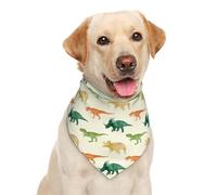 Miniature Dinosaurs Green Bones Dog Bandana Scarf Triangle Bibs Pet Accessories Cat Kerchief