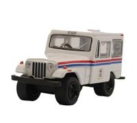 Miniature display 1:64 Scale For Greenlight Jeep DJ-5 Alloy Car Die Cast Model Collection Kit Static Ornaments Simulation collection(White)