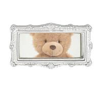 Miniature Doelhouse Mirror - Classical Square Mirror, Gold Silver Carved Miniature Home Decoration Prop, Resin Mini Miror For Mini Furniture | Vintage Style Ornament