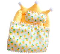 Miniature Doll Bed Set Includes Mattress Pillow Realistic Furniture Design for 20cm Dolls Realistic Doll Bedroom Furniture