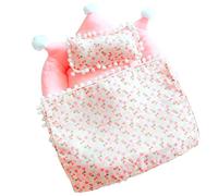 Miniature Doll Bed Set Includes Mattress Pillow Realistic Furniture Design for 20cm Dolls Realistic Doll Bedroom Furniture