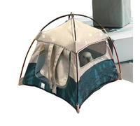 Miniature Doll Camping Tent - Portable Pop-Up Design, Colourful Pattern Cover, Easy Assembly Function, Toy Shelter that brings the spirit of adventure and interactive role play in everyday scenes