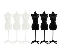 Miniature Doll Clothes Display Stand Mannequin Model Stand 6pcs