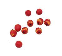Miniature Dollhouse Furniture 10Pcs Red Apple Set - 1/12 Scale Doll House Accessories Realistic Mini Houses Resin Fruit Model for Kitchen Scene, Pretend Play Toy for Kids Boys Girls Playhouse Decorati