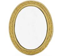 Miniature Dollhouse Mirror European Frame Mirror Dollhouse Victorian Baroque Wall Decor Miniature Bedroom Mini Furniture Accessory for 1/12 Dollhouse Decor