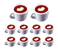 Miniature Dollhouses Coffee Cups Spoon Set 1/12 Scale Realistic Kitchen Accessories for Creative Play and Collectors Dollhouses Enthusiast Supplies