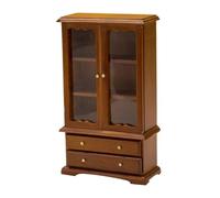 Miniature Dollhouses Display Shelf Accessory 1/12 Scale Realistic Zakka Wood Display Shelf Dollhouses Miniature Model Toy