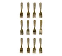 Miniature Dollhouses Spoon Fork 1/12 Scale Realistic Kitchen Accessories for Creative Play and Collectors Dollhouses Dining Set