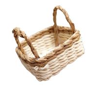 Miniature Dollhouses Woven Basket 1/12 Scale For Playset Wickerwork Punnet Wicker Punnet Miniature