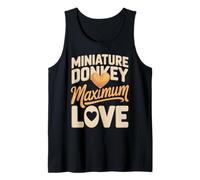 Miniature Donkey Maximum Love Funny Donkey Saying Tank Top