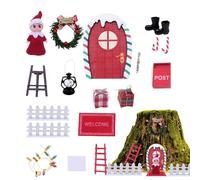 Miniature Door | Tooth Fairy Kit, Christmas Fairy Door | Magic Door for Miniature Scene, Tooth Fairy Kit