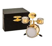 Miniature Drum with Case Mini Percussion Musical Instrument Mini Drum Miniature Dollhouse Model Christmas Ornament and Gift (Drum)