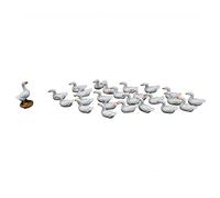 Miniature Ducks, Tiny Ducks Figures - Realistic Farm Animals Preschool Educational Project Animal Model, White