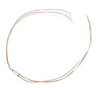 Miniature Electric Slip Ring Cap Type with 6.5mm Outer Diameter, 4 Wires Carrying 1A Each for Smooth Signal and Power Transmission in Compact Electrical Systems, Gold and Plastic Construction,