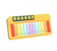 Miniature Electronic Keyboard with Colorful LED Display and Responsive Panel for Kids Early Music Education Toy Spectrum Music Toy