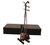 Miniature Erhu Banhu Sanxian Model With Stand And Case Mini Chinese Traditional Musical Instrument Ornaments(San 10cm)