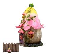 Miniature Fairy Door and Window for Trees Glow in the Dark Garden Door Resin Fairy Garden Resin Miniature Elves Door - Perfect Decoration for Outdoor Trees - Glows