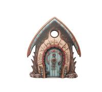 Miniature Fairy Door - Gnome Doorway for Doll Houses | Tree Stump Decor, Outdoor Door Decoration, Fantasy Garden Ornament, Whimsical Fairy Tree Entry for Yard, magecal Home Decoration