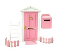 Miniature Fairy Door Kit for Dollhouses - 1:12 Scale Outdoor Scene Decor, Magical Fairy Garden Accessories
