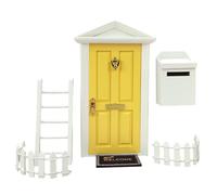 Miniature Fairy Door Kit for Dollhouses - 1:12 Scale Outdoor Scene Decor, Magical Fairy Garden Accessories