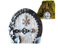 Miniature Fairy House Entry - Wooden Gnome Door, Outdoor Garden Ornament | Enchanting Decorative Piece Yard, Quality Wood, Brings magicll Character Landscaping, Ideal for Fantasy Themed Decor