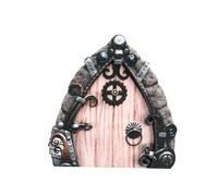 Miniature Fairy House Entry - Wooden Gnome Door, Outdoor Garden Ornament | Enchanting Decorative Piece Yard, Quality Wood, Brings magicll Character Landscaping, Ideal for Fantasy Themed Decor
