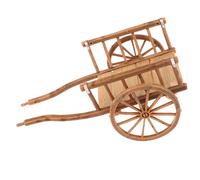 Miniature Farm Cart Retro 1/12 Scale Dollhouses Furniture for Realistic Farm Displays Scale Small Farm Wagons with Movable Dollhouses Accessory