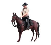 Miniature Figure, Mini People, Model Making, Painted Male Diorama Figures, Resin Accessories, Realistic Miniature for Model Landscapes for Exhibitions, Horse riding