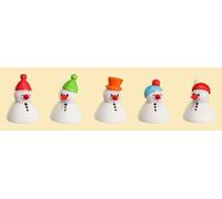 Miniature Figures 5 Wippel Snowman Junior HxWxD = 4x3x3cm New Seiffen Erzgebirge