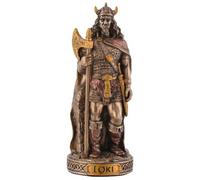 Miniature Figurine German God Loki Bronze Hand-Painted by Veronese