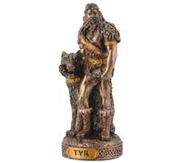Miniature Figurine German God Tyre Bronze Painted Hand-Painted by Veronese