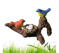 Miniature Figurines Pot Hugger, Pot Huggers for Plant Figures, Decorative Miniature Ornament for the Table, Flower Pot Landscaping Tree Hug, Lawn Sculpture, Bird Nest Statues for Outdoor Garden