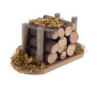 Miniature Firewood Pile for Dollhouses Gardens Realistic Wooden Accessory Perfect for Crafting Tiny Scenes Miniature Playset for Dollhouses