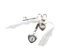 Miniature Flashlight Heart Shaped Vintage Keychain Stylish Everyday Carry Charm Unique Design Keychain, フリーサイズ