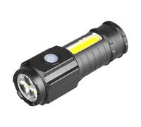 Miniature Flashlight - Powerful COB Side Lamp, Portable Tactcal Keychain Light, Strong Magnet Base | Waterproof Compact Lighting, Versatile Clip On Beam for Dog Walking Hiking Fishing Outdoor