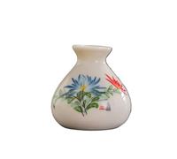 Miniature Flower Vase 2pcs Retro White Mini Vase Niche Home Dry Ice Kettle Ornament DIY Decoration Miniatures Flower Crafts Gift(Color-01)