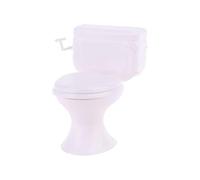 Miniature Furniture Vintage Bathroom Modeling White Toilet Baby Pretend Toys Halloween Decorations